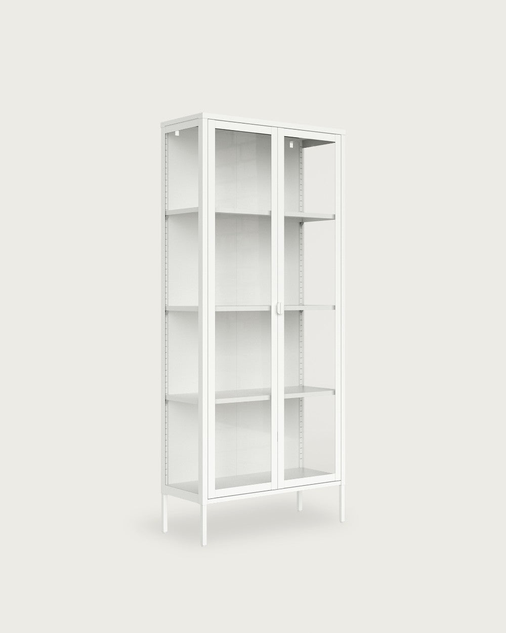 Vitrina Titania 2 puertas de cristal 80x185 cm