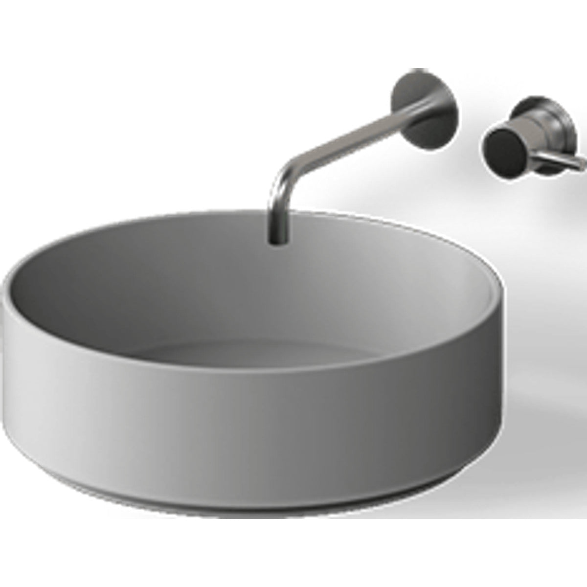 Lavabo sobre encimera Roll blanco mate - NOFER