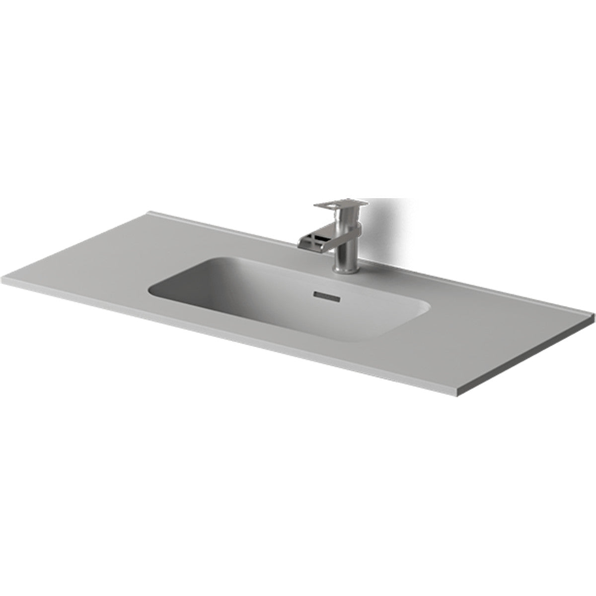 Encimera Solid Marble Blow blanco mate con lavabo integrado - NOFER