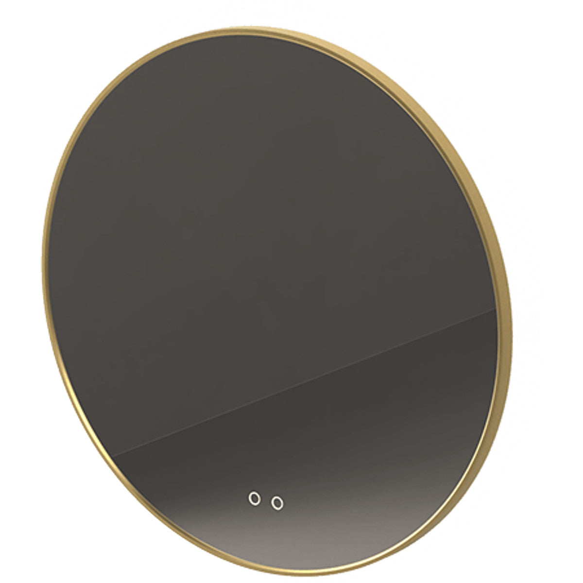 Espejo de baño LED Spot marco oro - NOFER