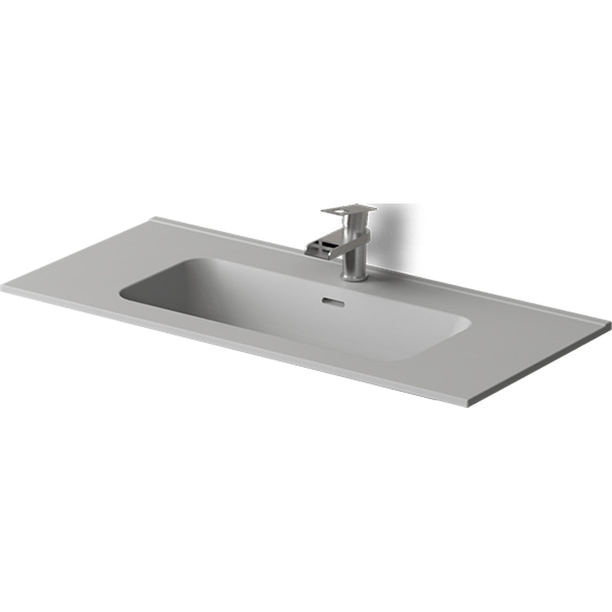 Encimera cerámica Volterra blanco mate con lavabo integrado - NOFER
