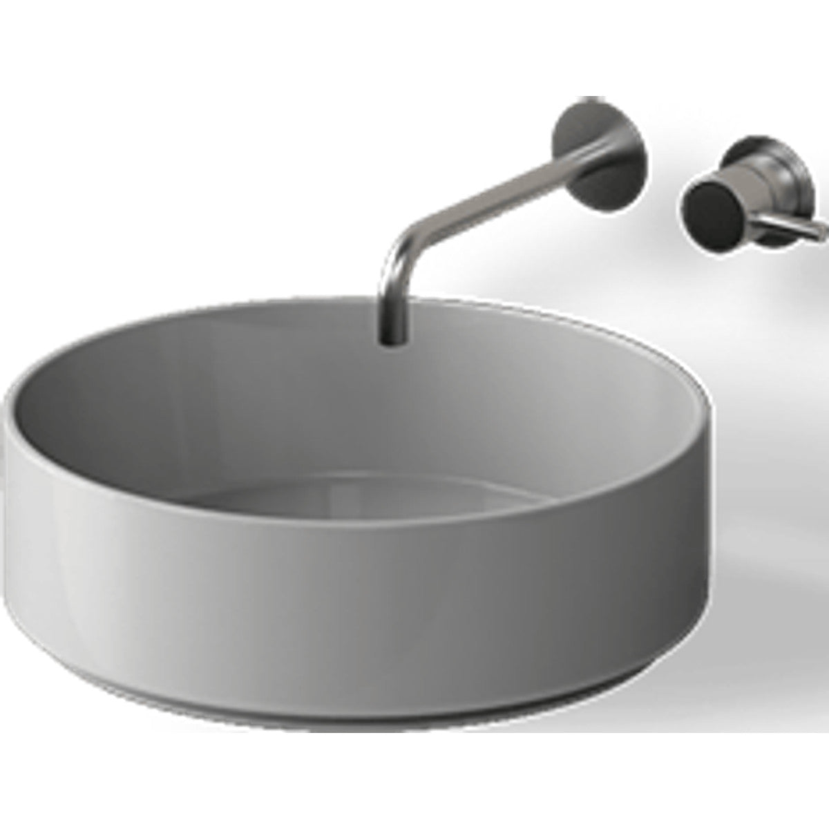 Lavabo sobre encimera Roll blanco brillo - NOFER