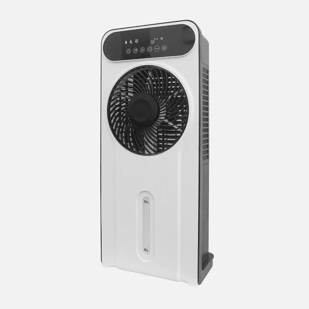 Ventilador climatizador de pie Opium 35 W de FABRILAMP en color blanco/negro