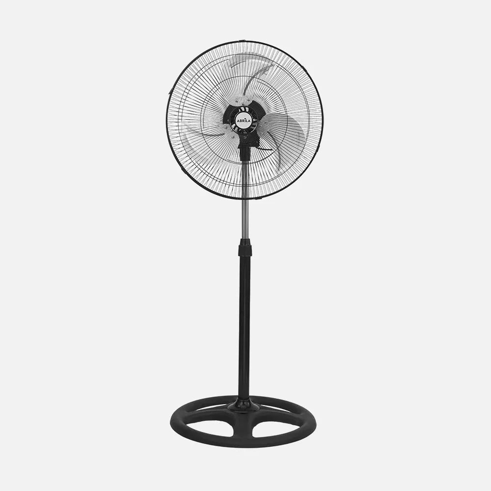 Ventilador 3 en 1 de pie, pared y sobremesa Recio 70 W de FABRILAMP en color negro/plata – vista de detalle