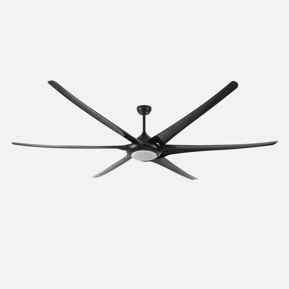 Ventilador de techo DC Moncayo 254 cm con luz LED de FABRILAMP en color negro