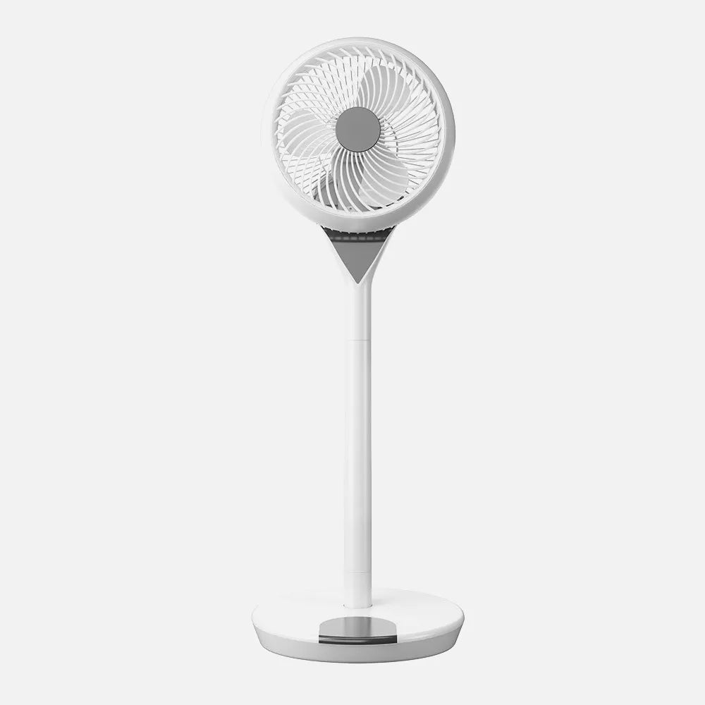 Ventilador DC 2 en 1 de pie y sobremesa Sintra 35 W de FABRILAMP en color blanco – vista de detalle