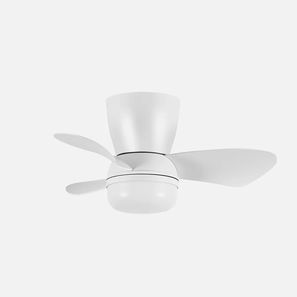 Ventilador de techo DC Enoc 58 cm con luz LED de FABRILAMP en color blanco