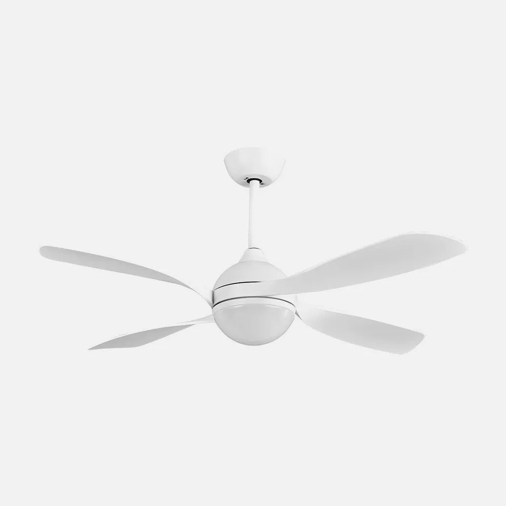 Ventilador de techo DC Livorno 132 cm con luz LED de FABRILAMP en color blanco