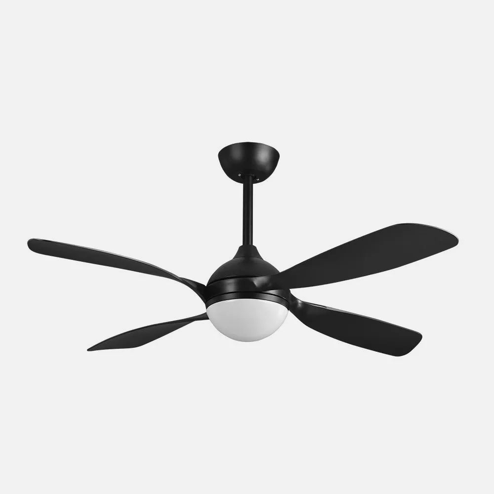 Ventilador de techo DC Livorno 132 cm con luz LED de FABRILAMP en color negro