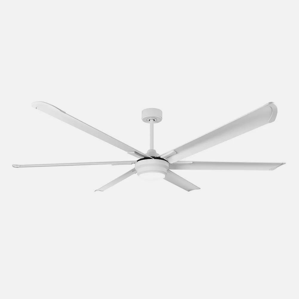 Ventilador de techo DC Marea 198 cm con luz LED de FABRILAMP en color blanco