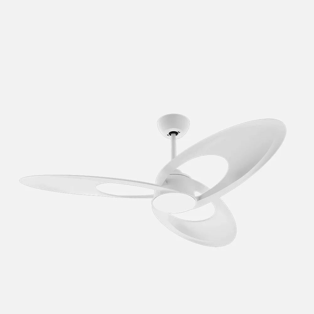 Ventilador de techo DC Tarazona 136 cm con luz LED de FABRILAMP en color blanco