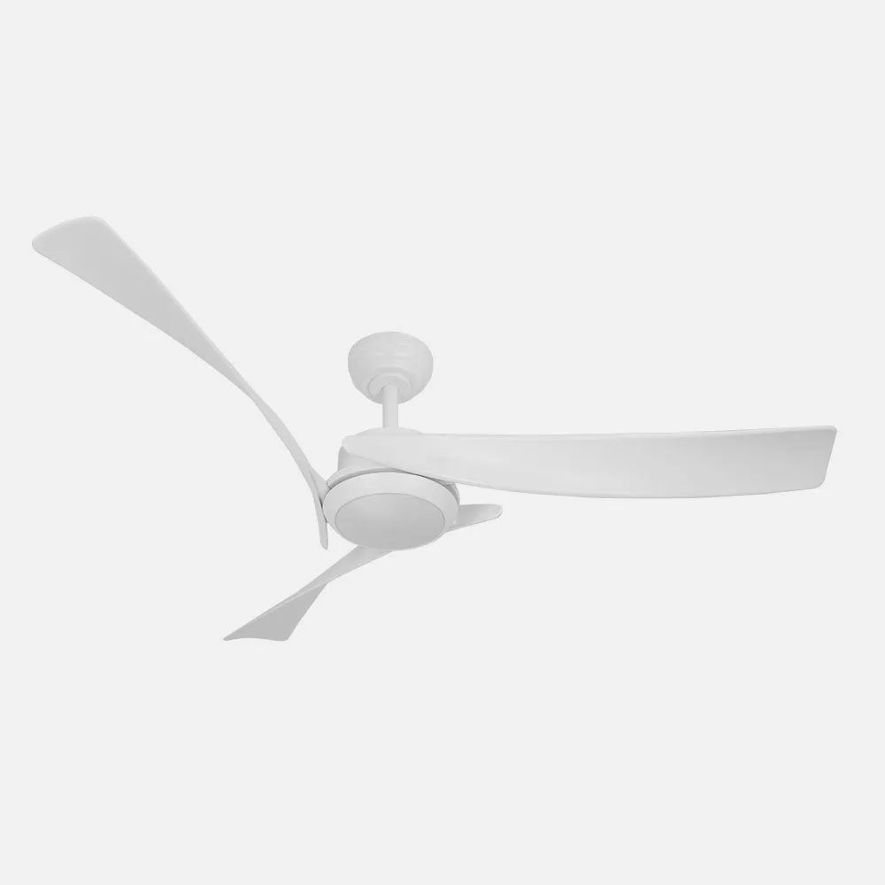 Ventilador de techo DC Tarento 132 cm con luz LED de FABRILAMP en color blanco