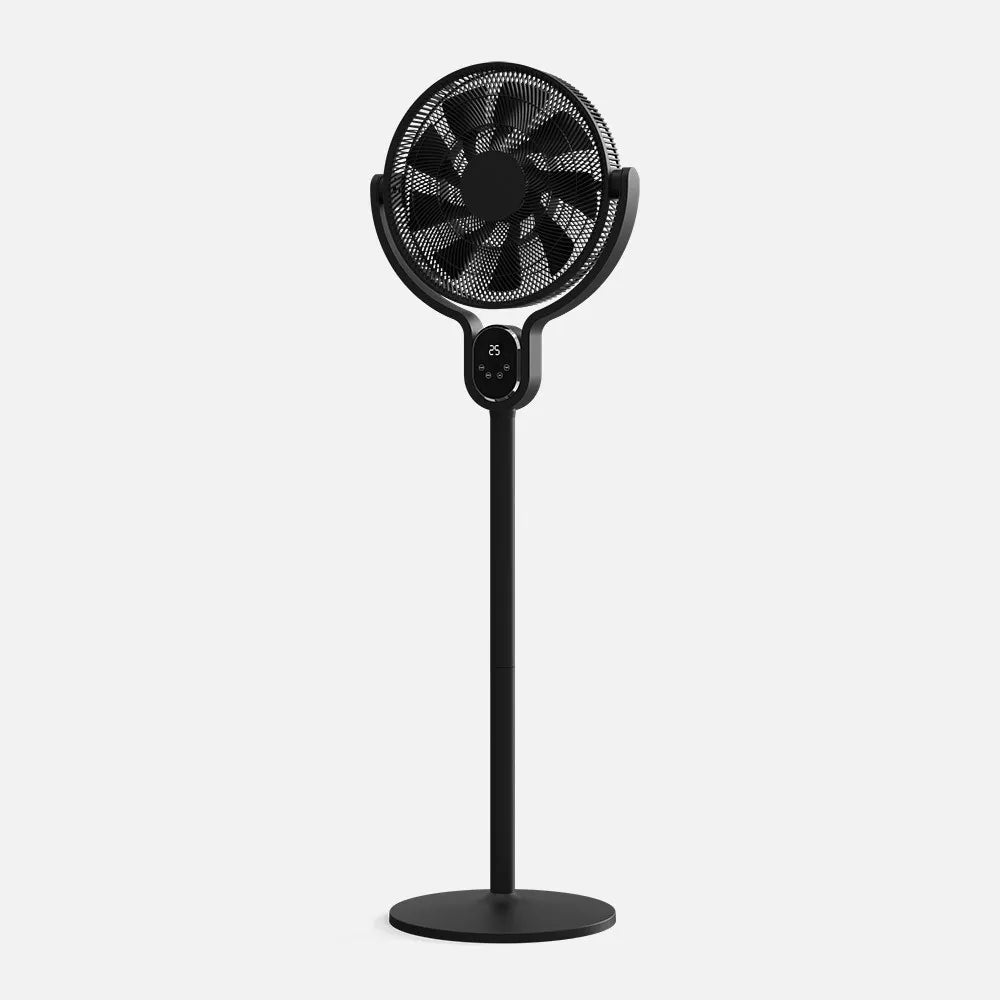 Ventilador de pie Cadalso 25 W de FABRILAMP en color negro