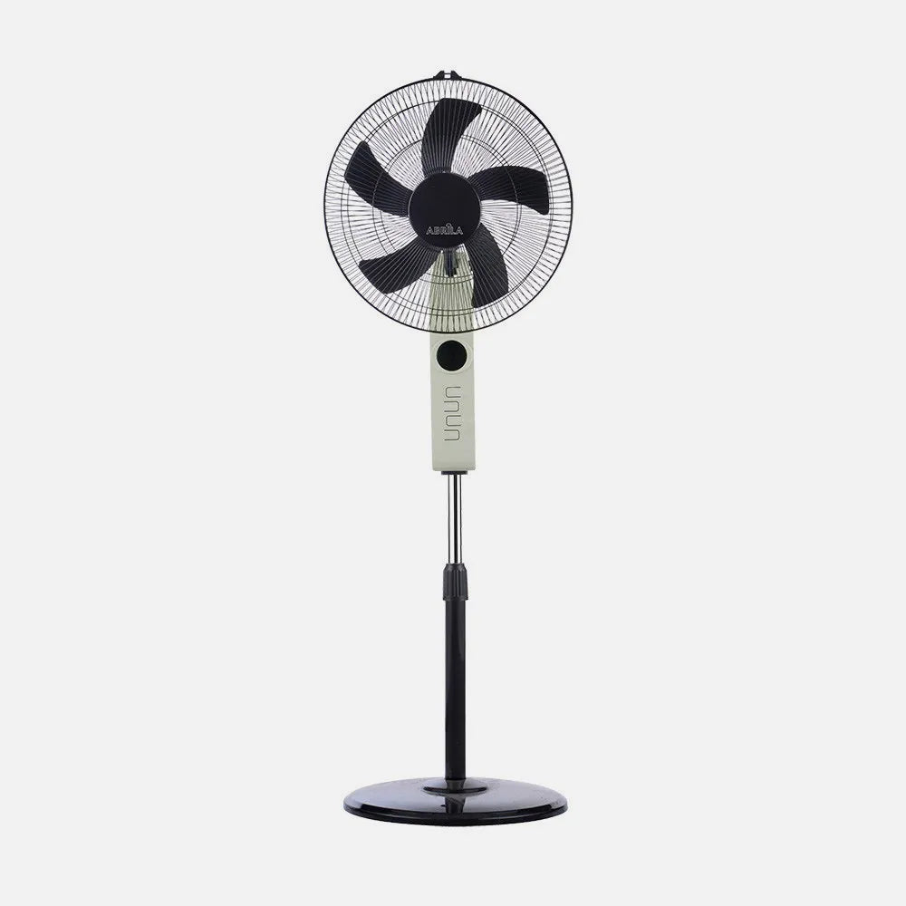 Ventilador de pie Circus 45 W de FABRILAMP en color negro/beige