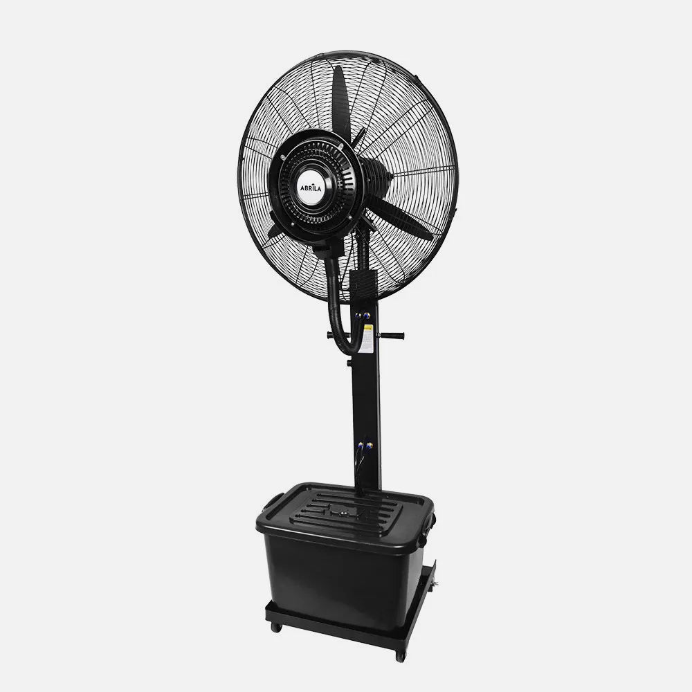 Ventilador nebulizador de pie Diluvio 240 W de FABRILAMP en color negro