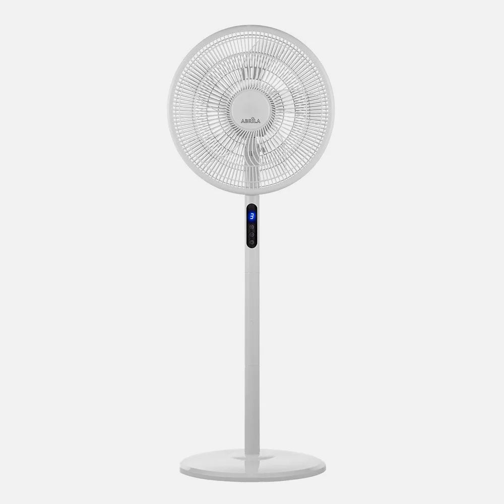 Ventilador de pie Icono 45 W de FABRILAMP en color blanco