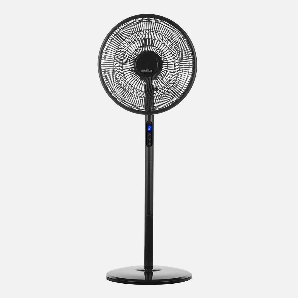 Ventilador de pie Icono 45 W de FABRILAMP en color negro