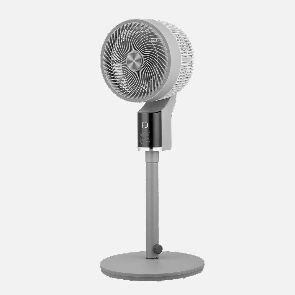 Ventilador de pie Persa 50 W de FABRILAMP en color gris/cromo – vista de detalle