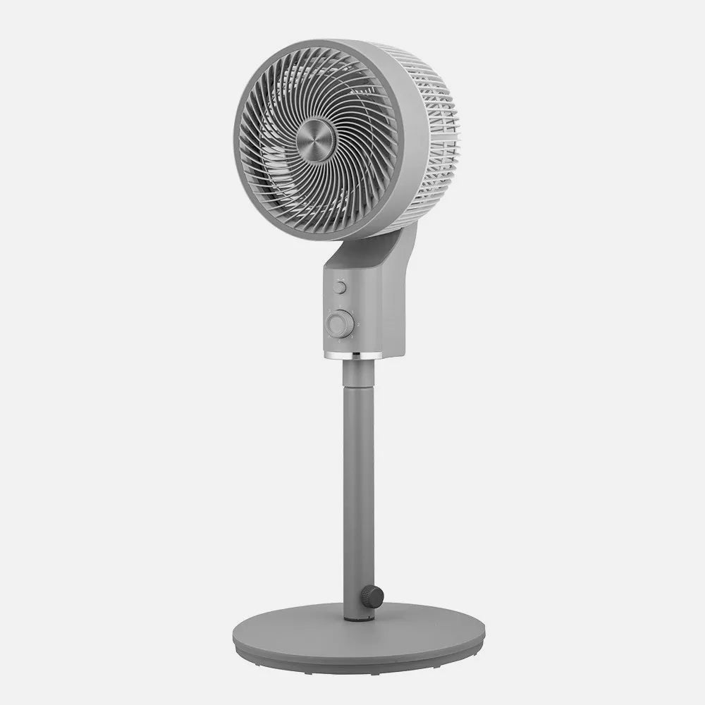 Ventilador de pie Tálamo 50 W de FABRILAMP en color gris/cromo
