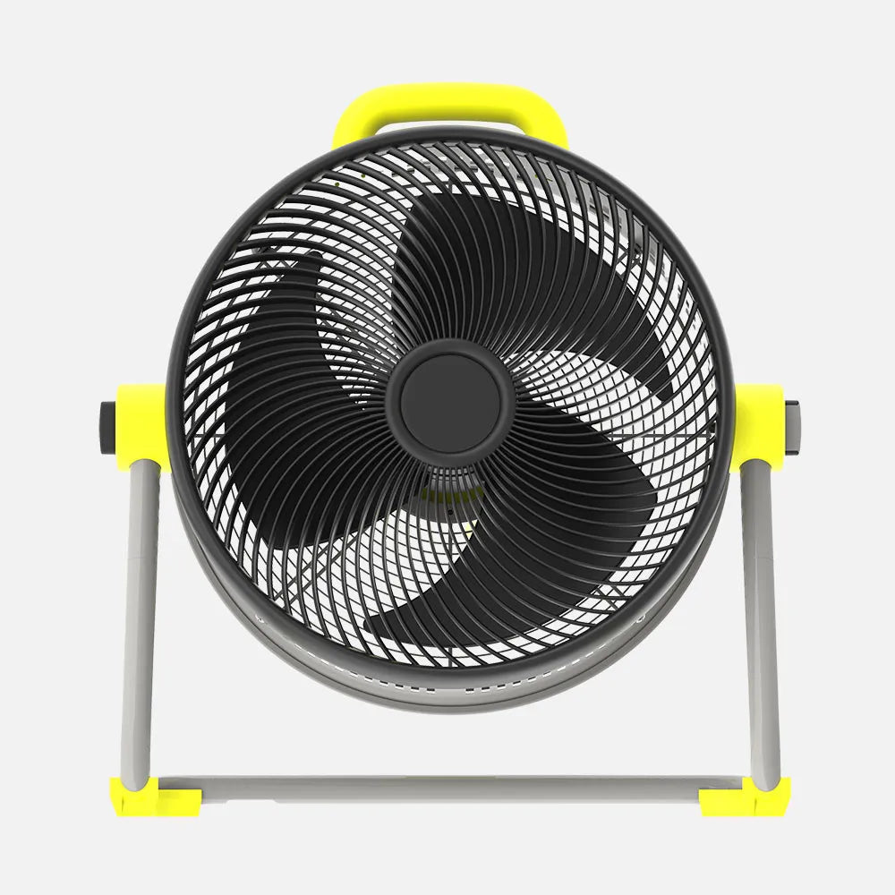 Ventilador industrial Corintio 100 W de FABRILAMP en color amarillo/negro – vista de detalle