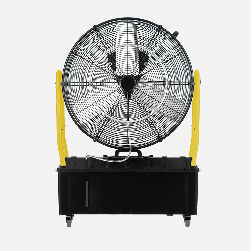 Ventilador nebulizador industrial Excalibur 300 W de FABRILAMP en color negro/amarillo – vista de detalle