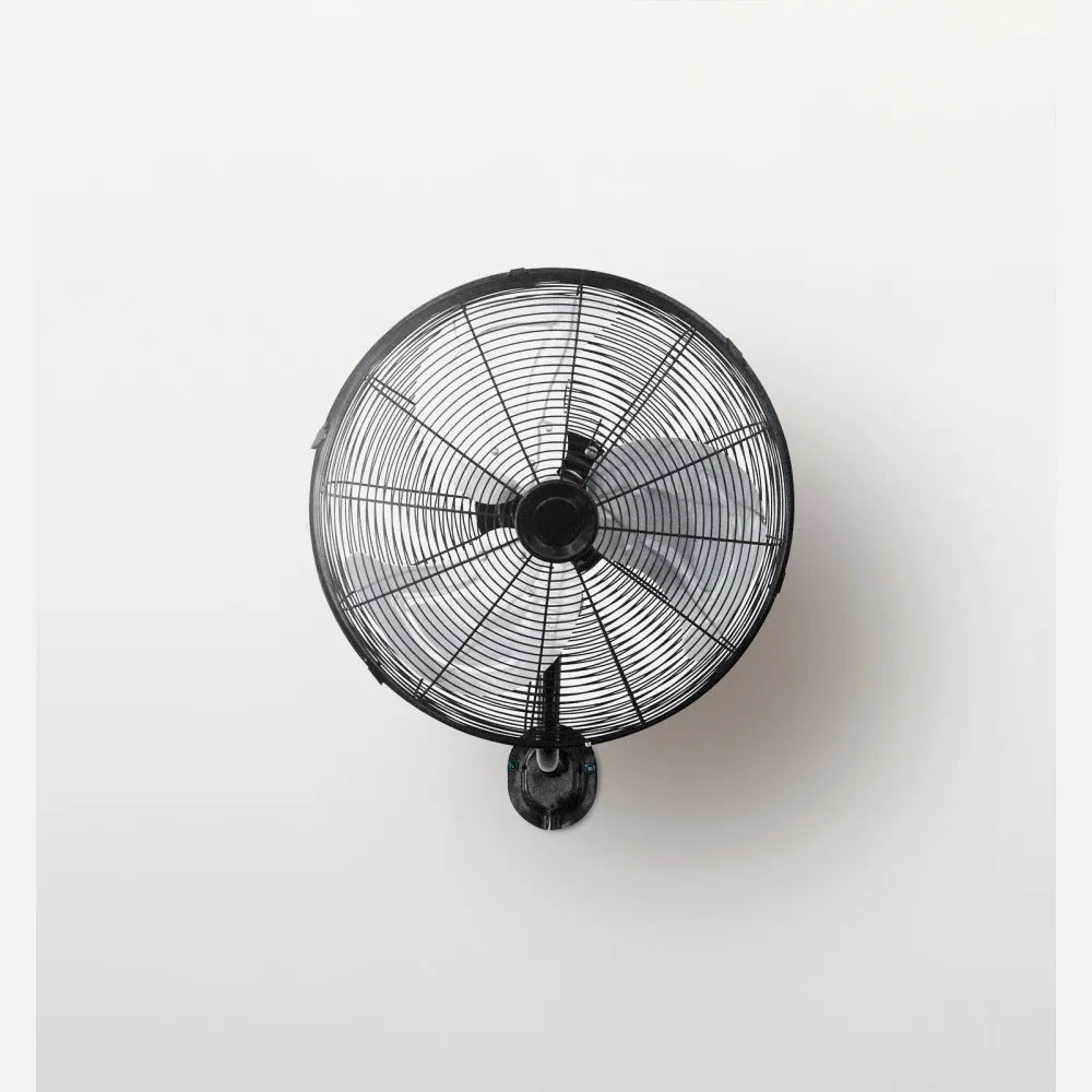 Ventilador de pared Arrecife 90 W de FABRILAMP en color negro/plata – vista de detalle