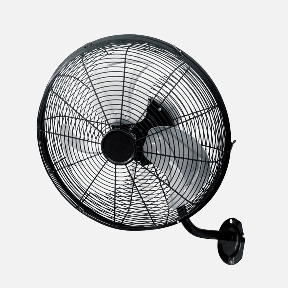 Ventilador de pared Arrecife 90 W de FABRILAMP en color negro/plata – vista de detalle