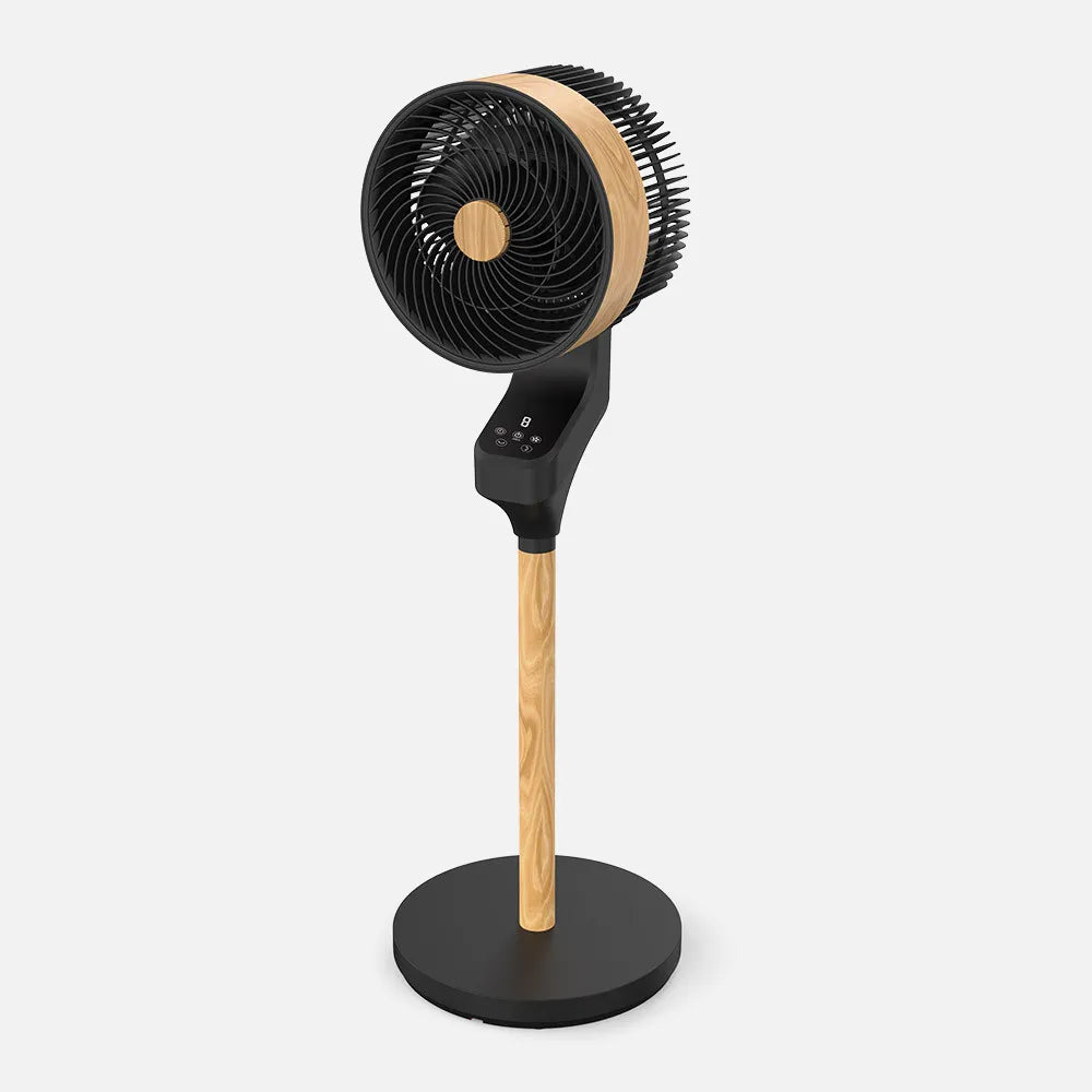 Ventilador de pie Bizancio 50 W de FABRILAMP en color negro/haya – vista de detalle