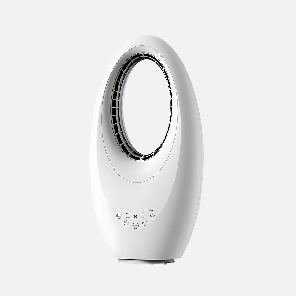 Ventilador sin aspas de sobremesa Arévalo 50 W de FABRILAMP en color blanco