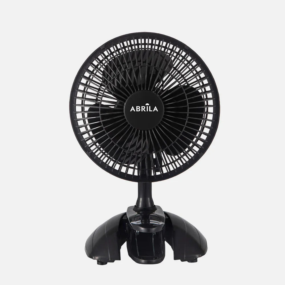Ventilador 2 en 1 de sobremesa con pinza Nervión 20 W de FABRILAMP en color negro