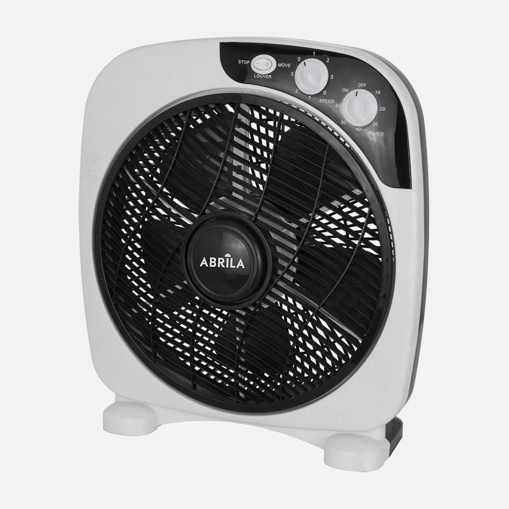 Ventilador de sobremesa Borja 45 W de FABRILAMP en color blanco/negro