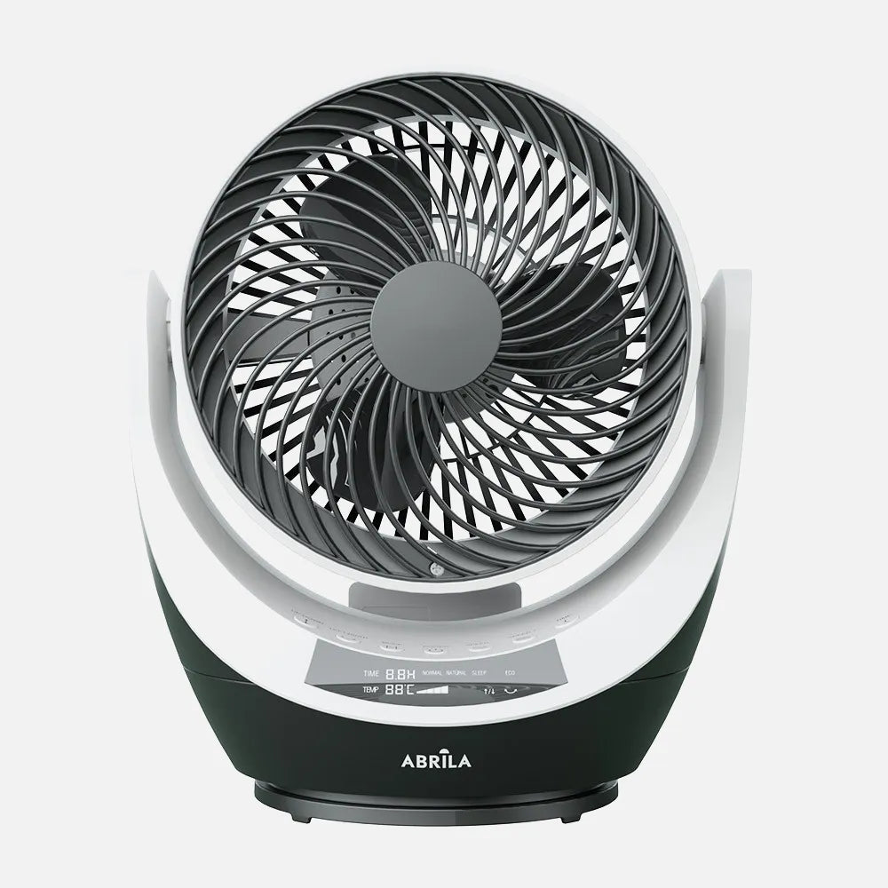 Ventilador de sobremesa Navia 40 W de FABRILAMP en color negro/blanco – vista de detalle