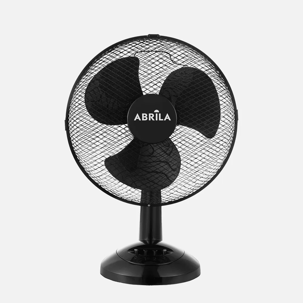 Ventilador de sobremesa Pizarro Mediano 35 W de FABRILAMP en color negro – vista de detalle