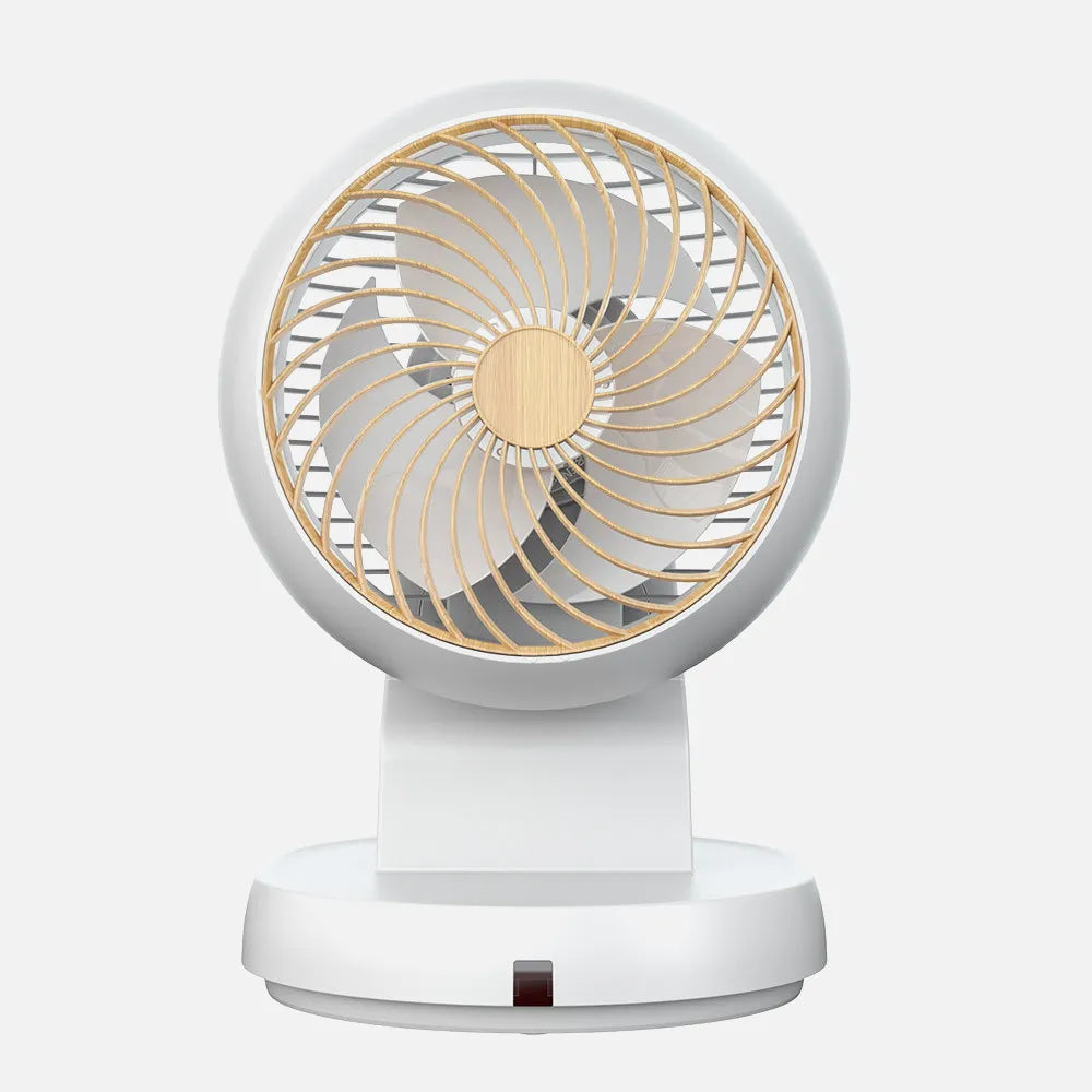 Ventilador de sobremesa Urbel 30 W de FABRILAMP en color blanco/haya – vista de detalle