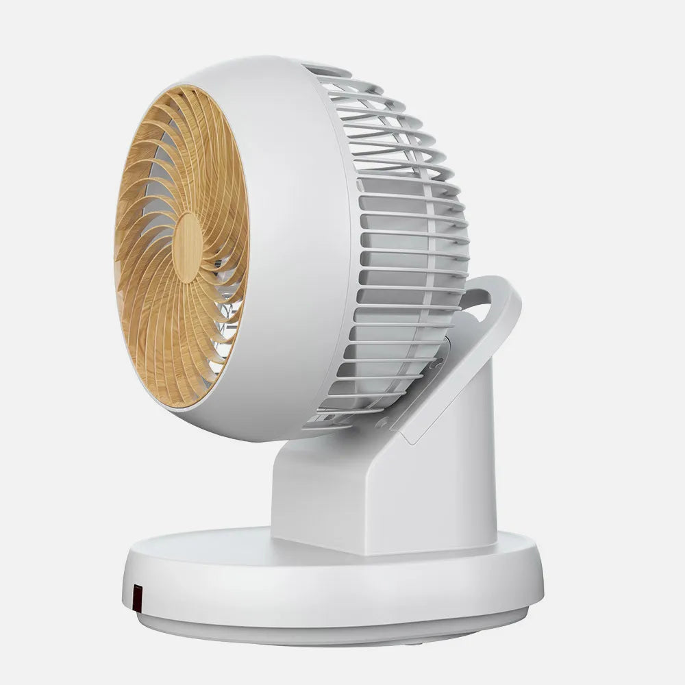 Ventilador de sobremesa Urbel 30 W de FABRILAMP en color blanco/haya