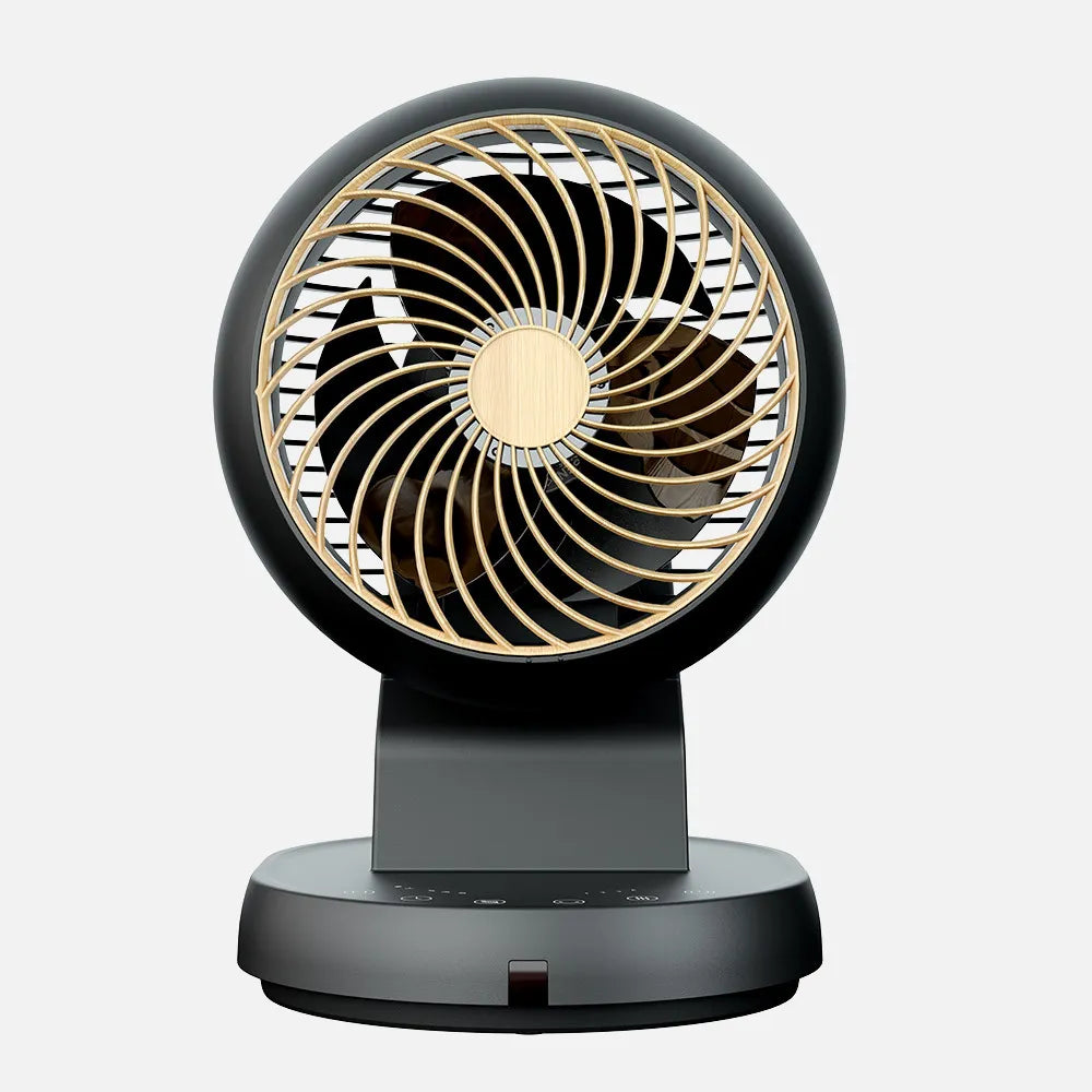 Ventilador de sobremesa Urbel 30 W de FABRILAMP en color negro/haya – vista de detalle