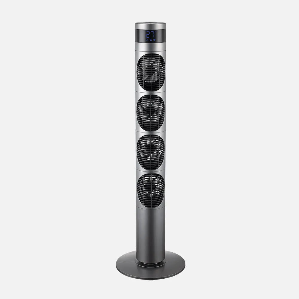 Ventilador DC de torre Mombuey 25 W de FABRILAMP en color gris